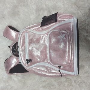 Pink Champagne Faux Suede ede Rebel Baby Dream Bag